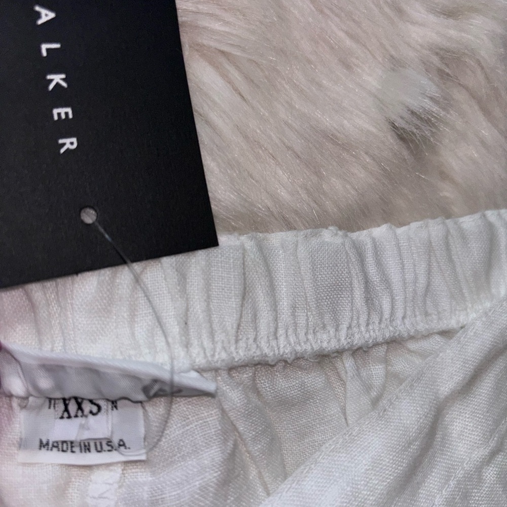 Bryn Walker Anka Light White Linen Pants XXS NWT - Picture 10 of 10